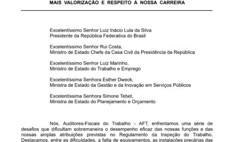 AFTs preparam manifesto para cobrar a regulamentação do bônus eficiência e produtividade. Assine!